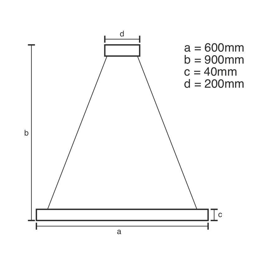 LED dimmbare Hängeleuchte an Kabel LED/42W/230V 3000-6500K Ø 60 cm + Fernbedienung