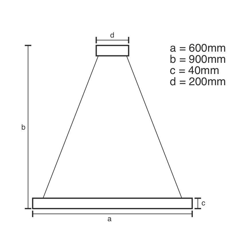 LED dimmbare Hängeleuchte an Kabel LED/42W/230V 3000-6500K Ø 60 cm + Fernbedienung