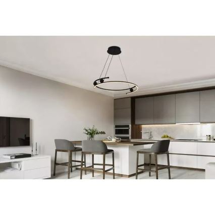 LED dimmbare Hängeleuchte an Kabel LED/50W/230V 3000-6500K Ø 60 cm + Fernbedienung
