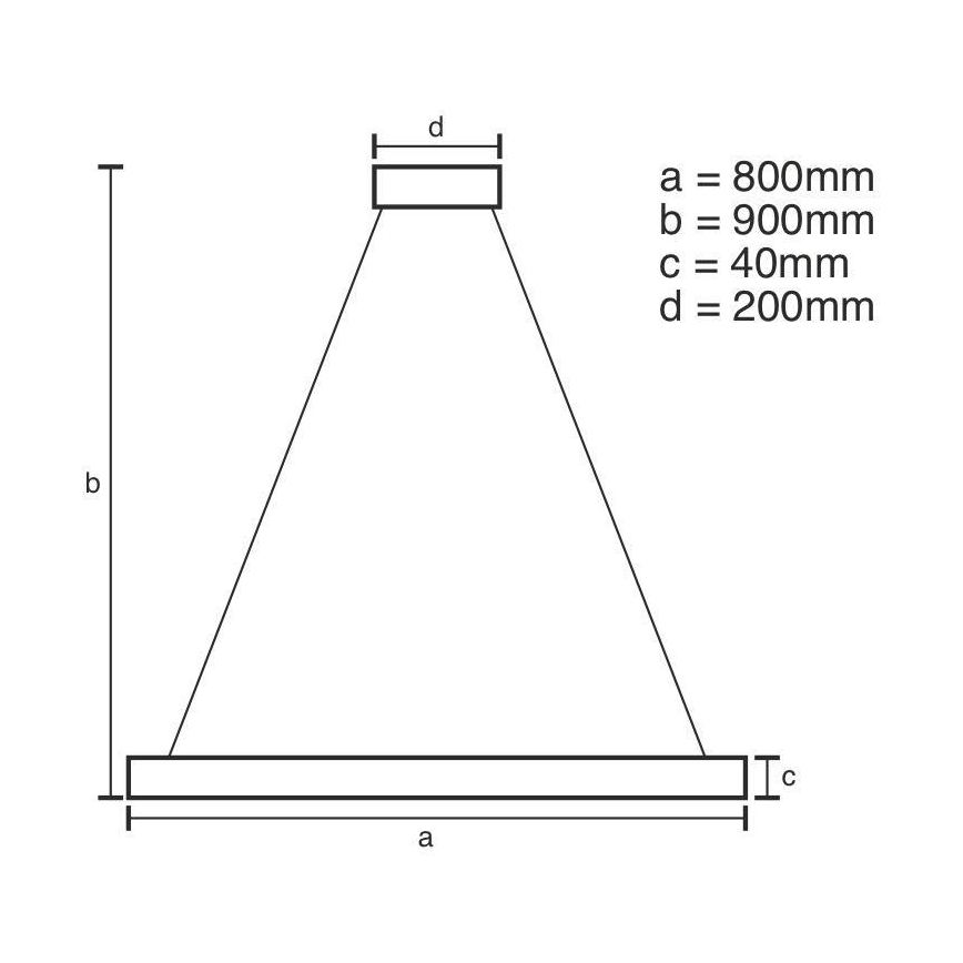LED dimmbare Hängeleuchte an Kabel LED/55W/230V 3000-6500K Ø 80 cm + Fernbedienung