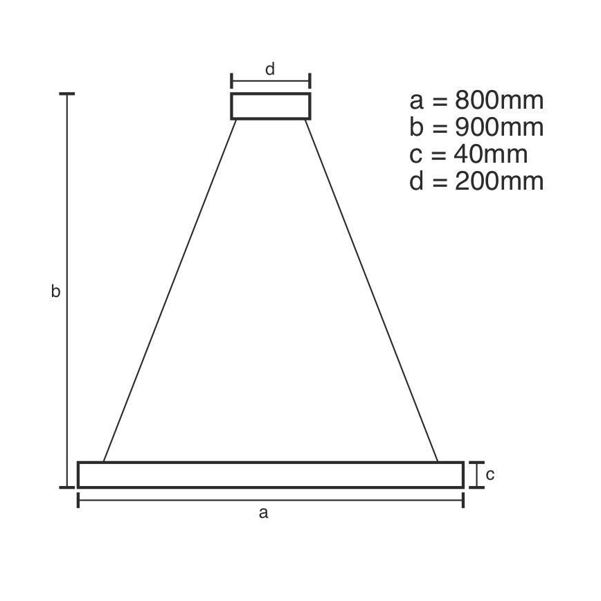LED dimmbare Hängeleuchte an Kabel LED/55W/230V 3000-6500K Ø 80 cm + Fernbedienung