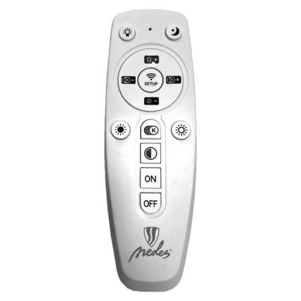 LED dimmbare Hängeleuchte an Seil LED/55W/230V 3000-6500K Weiß + Fernbedienung