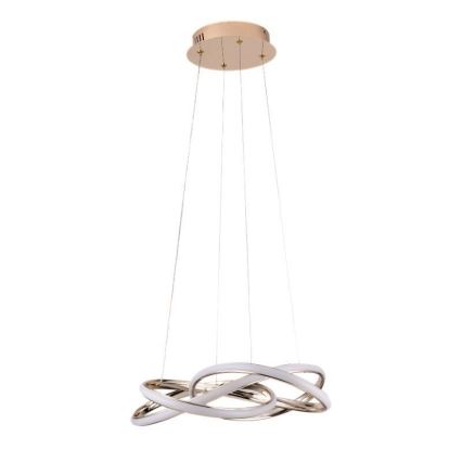 LED dimmbare Hängeleuchte an Seil LED/65W/230V 3000-6500K Ø 48 cm goldfarben + Fernbedienung