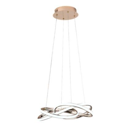 LED dimmbare Hängeleuchte an Seil LED/65W/230V 3000-6500K Ø 48 cm goldfarben + Fernbedienung