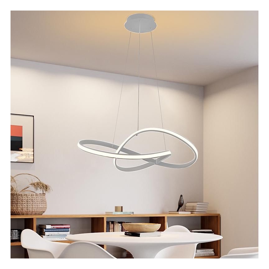 LED dimmbare Hängeleuchte an Kabel LED/70W/230V 3000-6500K Ø 55 cm + Fernbedienung