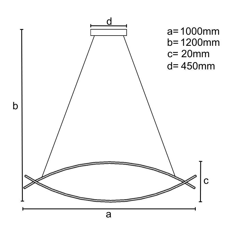 LED dimmbare Hängeleuchte an Kabel LED/70W/230V 3000-6500K + Fernbedienung