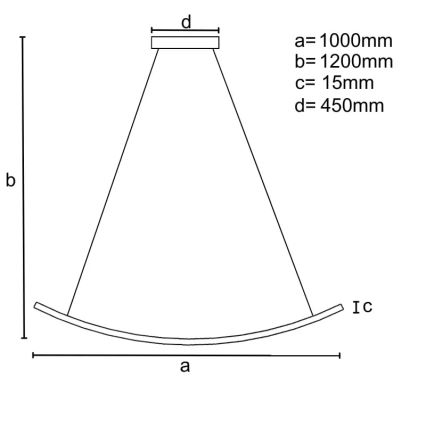 LED dimmbare Hängeleuchte an Kabel LED/70W/230V 3000-6500K + Fernbedienung