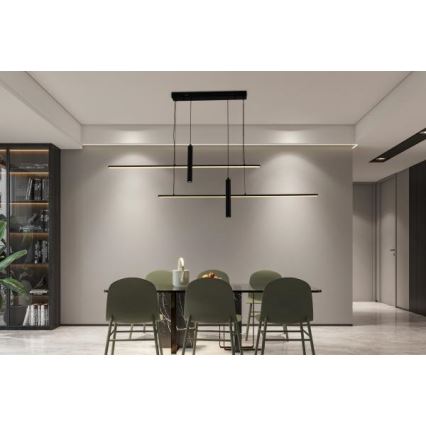 LED dimmbare Hängeleuchte an Kabel LED/70W/230V 3000-6500K + Fernbedienung