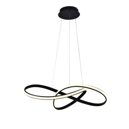 LED dimmbare Hängeleuchte an Kabel LED/70W/230V 3000-6500K Ø 60 cm schwarz + Fernbedienung