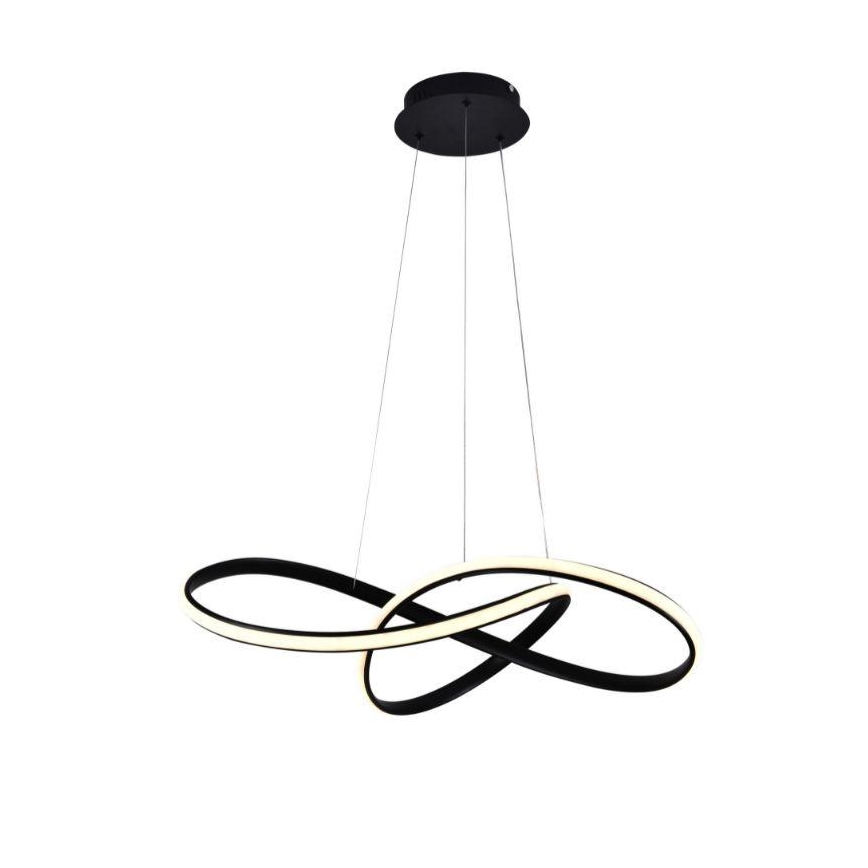 LED dimmbare Hängeleuchte an Kabel LED/70W/230V 3000-6500K Ø 60 cm schwarz + Fernbedienung
