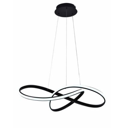 LED dimmbare Hängeleuchte an Kabel LED/70W/230V 3000-6500K Ø 60 cm schwarz + Fernbedienung