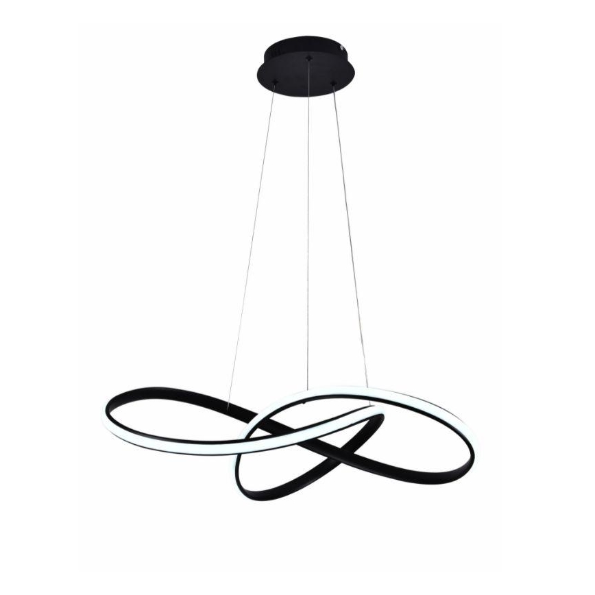 LED dimmbare Hängeleuchte an Kabel LED/70W/230V 3000-6500K Ø 60 cm schwarz + Fernbedienung