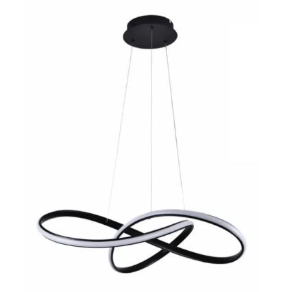 LED dimmbare Hängeleuchte an Kabel LED/70W/230V 3000-6500K Ø 60 cm schwarz + Fernbedienung