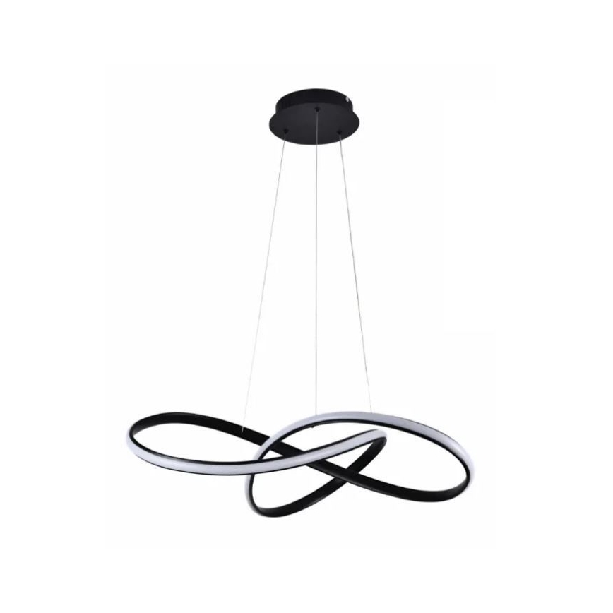 LED dimmbare Hängeleuchte an Kabel LED/70W/230V 3000-6500K Ø 60 cm schwarz + Fernbedienung