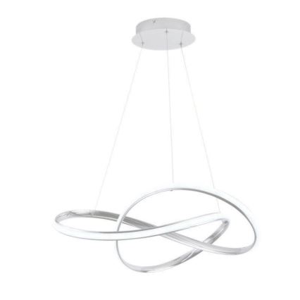LED dimmbare Hängeleuchte an Kabel LED/70W/230V 3000-6500K Ø 60 cm weiß + Fernbedienung