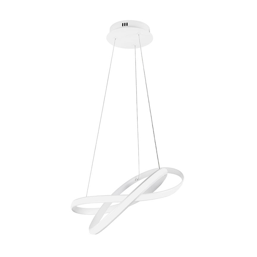 LED dimmbare Hängeleuchte an Kabel LED/70W/230V 3000-6500K Ø 55 cm weiß + Fernbedienung