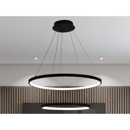 LED dimmbare Hängeleuchte an Kabel LED/75W/230V 3000-6500K Ø 60 cm + Fernbedienung