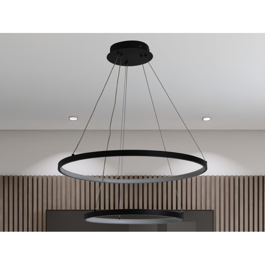 LED dimmbare Hängeleuchte an Kabel LED/75W/230V 3000-6500K Ø 60 cm + Fernbedienung