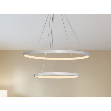 LED dimmbare Hängeleuchte an Kabel LED/75W/230V 3000-6500K Ø 60 cm + Fernbedienung