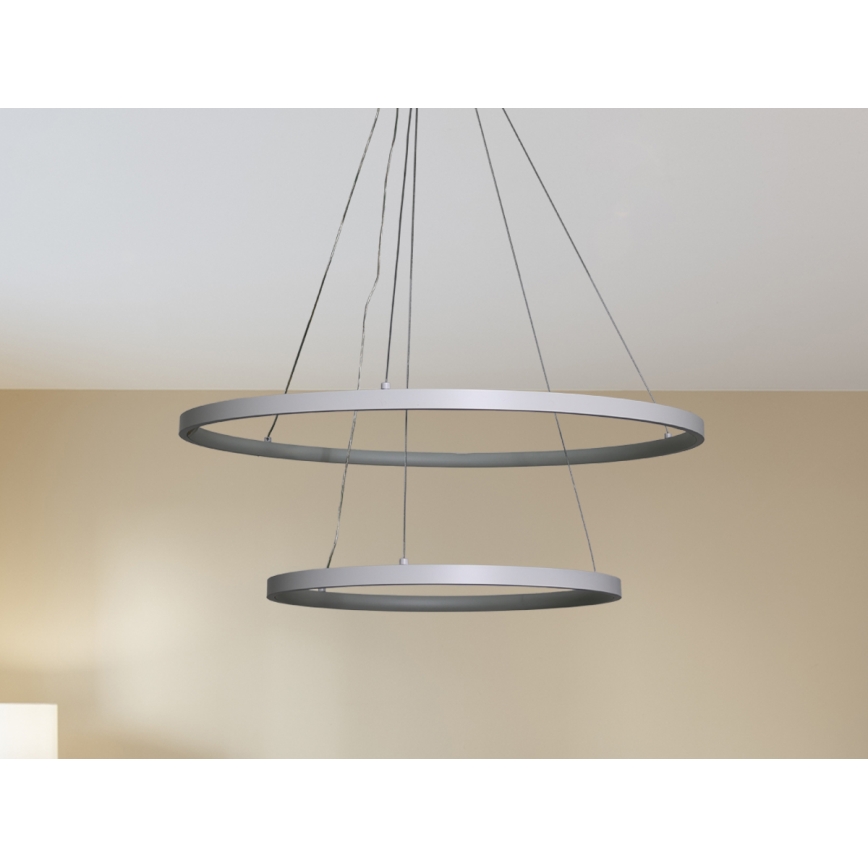 LED dimmbare Hängeleuchte an Kabel LED/75W/230V 3000-6500K Ø 60 cm + Fernbedienung