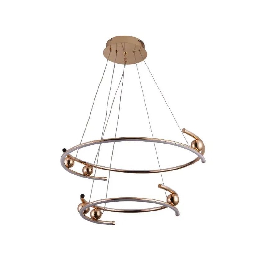 LED dimmbare Hängeleuchte an Kabel LED/80W/230V 3000-6500K Ø 60 cm + Fernbedienung