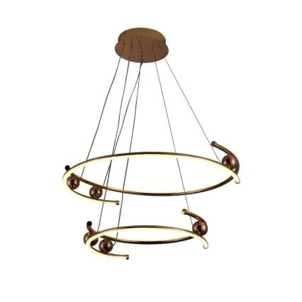 LED dimmbare Hängeleuchte an Kabel LED/80W/230V 3000-6500K Ø 60 cm + Fernbedienung