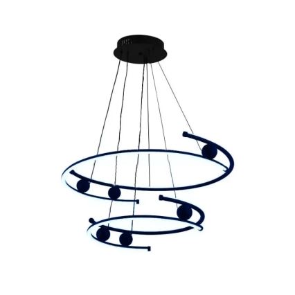 LED dimmbare Hängeleuchte an Kabel LED/80W/230V 3000-6500K Ø 60 cm + Fernbedienung