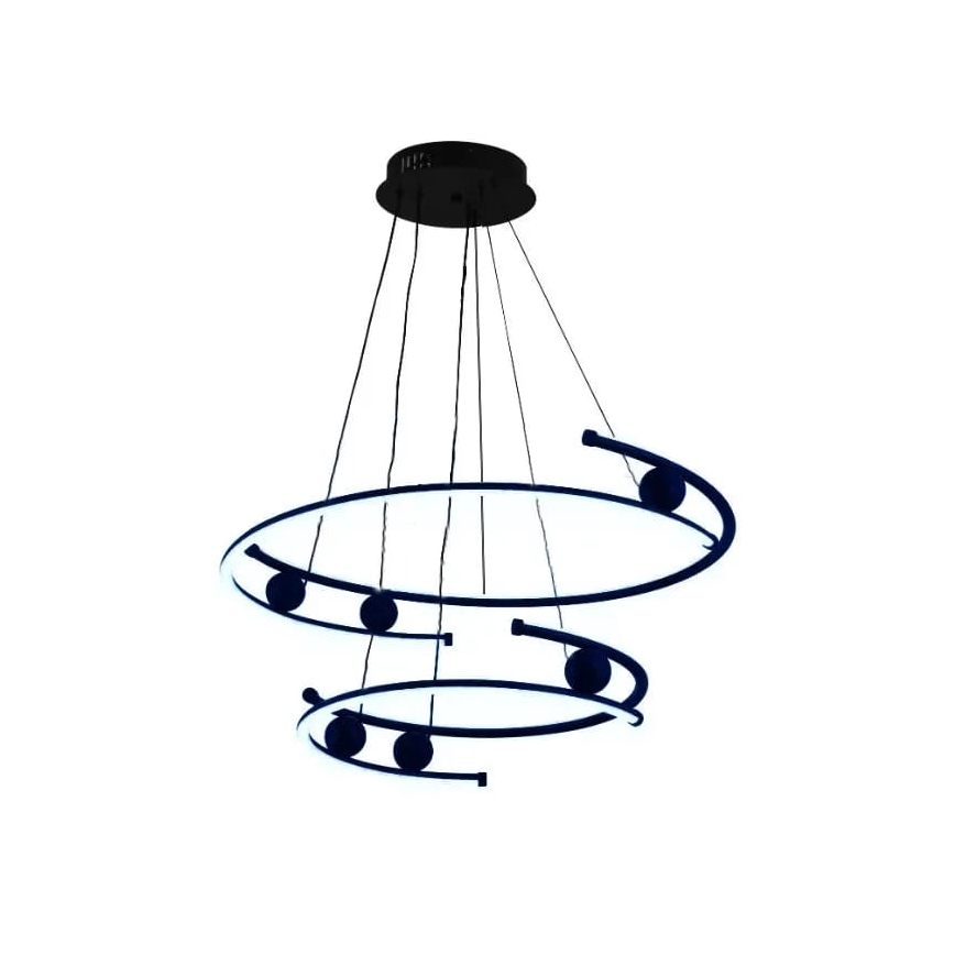 LED dimmbare Hängeleuchte an Kabel LED/80W/230V 3000-6500K Ø 60 cm + Fernbedienung