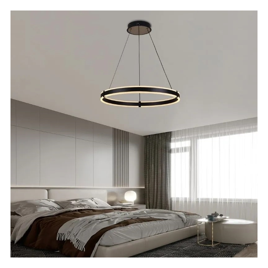 LED dimmbare Hängeleuchte an Kabel LED/85W/230V 3000-6500K Ø 60 cm + Fernbedienung