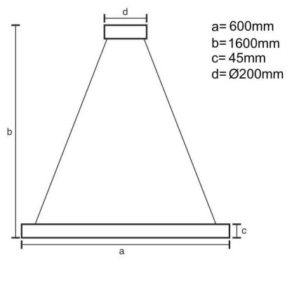 LED dimmbare Hängeleuchte an Kabel LED/85W/230V 3000-6500K Ø 60 cm + Fernbedienung