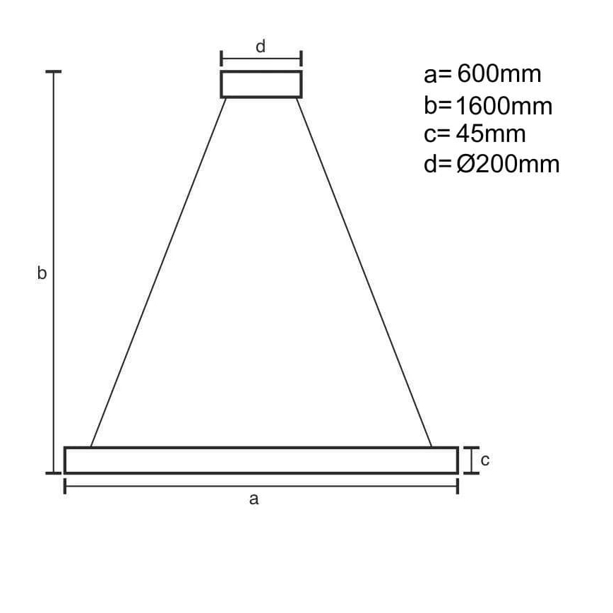 LED dimmbare Hängeleuchte an Kabel LED/85W/230V 3000-6500K Ø 60 cm + Fernbedienung