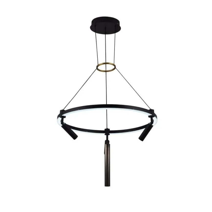 LED dimmbare Hängeleuchte an Kabel LED/85W/230V 3000-6500K + Fernbedienung