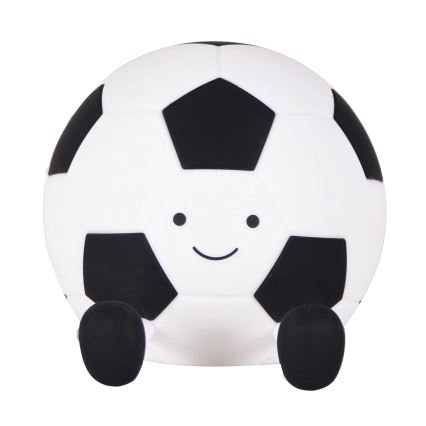 LED Dimmbare Kinder-Leuchte mit Touch-Funktion FOOTBALL LED/2W/5V USB 1200 mAh weiß/schwarz