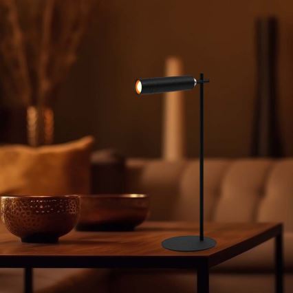 LED dimmbare magnetische wiederaufladbare Tischlampe 3in1 LED/3W/5V 4000K 1500 mAh schwarz