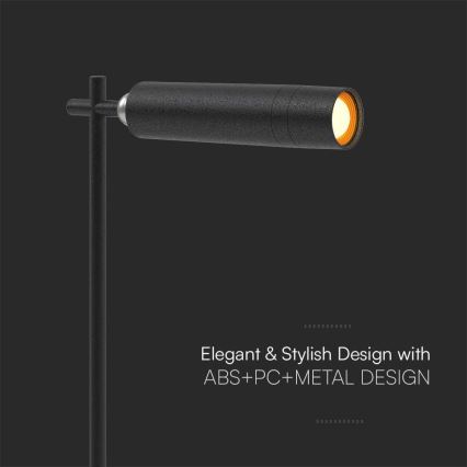 LED dimmbare magnetische wiederaufladbare Tischlampe 3in1 LED/3W/5V 4000K 1500 mAh schwarz
