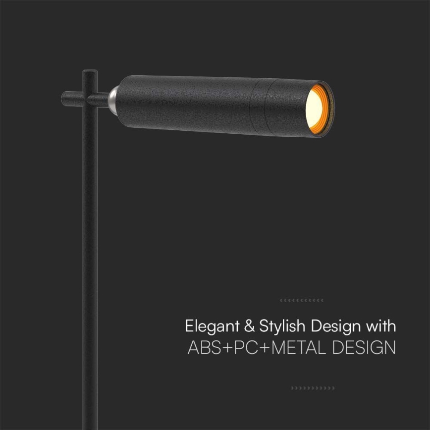 LED dimmbare magnetische wiederaufladbare Tischlampe 3in1 LED/3W/5V 4000K 1500 mAh schwarz