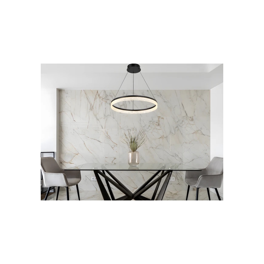 LED-dimmbarer Pendelleuchter an Stahlseil ALIANZ LED/60W/230V 3000-6000K Ø 80 cm + Fernbedienung