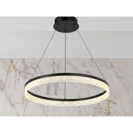LED-dimmbarer Pendelleuchter an Stahlseil ALIANZ LED/60W/230V 3000-6000K Ø 80 cm + Fernbedienung