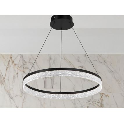 LED-dimmbarer Pendelleuchter an Stahlseil ALIANZ LED/60W/230V 3000-6000K Ø 80 cm + Fernbedienung