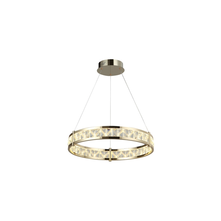 Dimmbare LED-Kristall-Pendelleuchte an Kabel ENRIQUE LED/40W//230V 3000-6000K Ø 60 cm + Fernbedienung