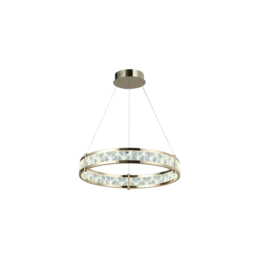 Dimmbare LED-Kristall-Pendelleuchte an Kabel ENRIQUE LED/40W//230V 3000-6000K Ø 60 cm + Fernbedienung