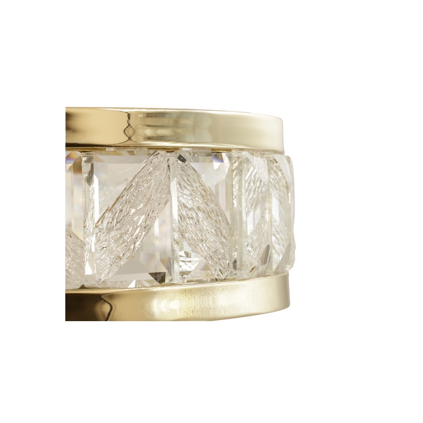 Dimmbare LED-Kristall-Pendelleuchte an Kabel ENRIQUE LED/40W//230V 3000-6000K Ø 60 cm + Fernbedienung