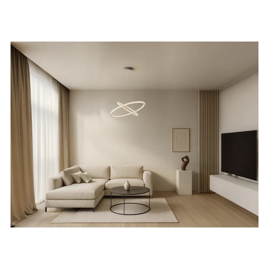 LED-dimmbare Pendelleuchte an Kabel LED/150W/230V 3000-6500K + Fernbedienung