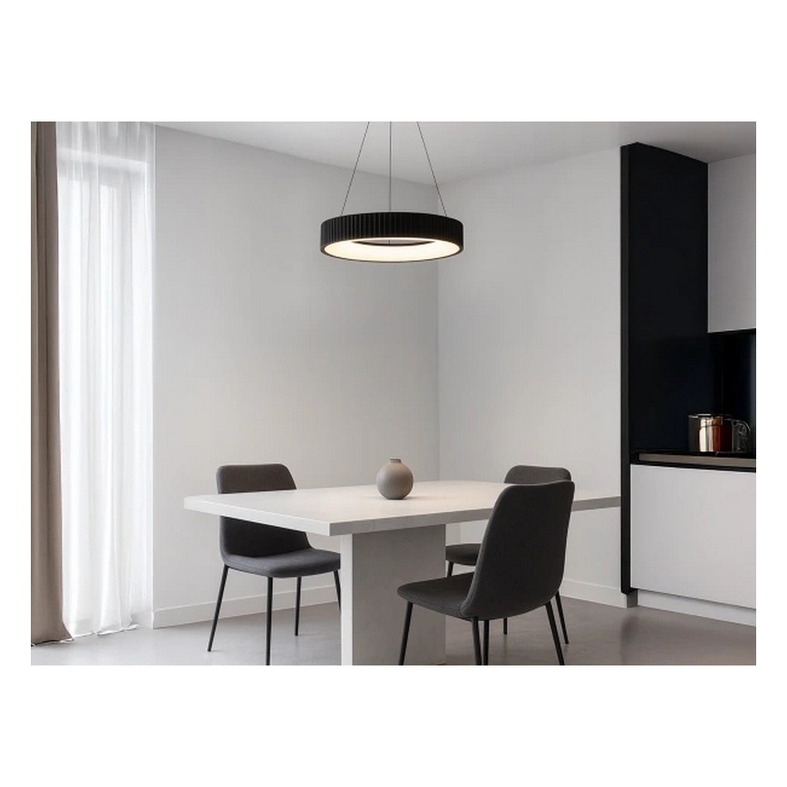 Dimmbare LED-Pendelleuchte mit Seilabhängung LED/75 W/230 V 3000–6500 K Ø 49 cm, inkl. Fernbedienung