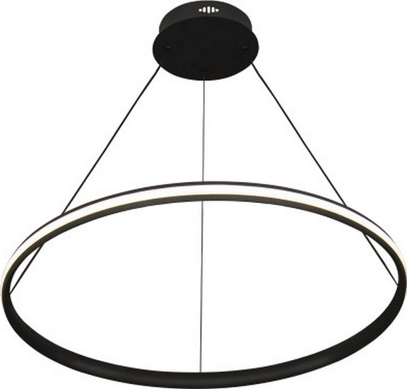 LED-dimmbare Pendelleuchte an Stahlseil, LED/55W/230V, 3000–6500K, Ø 60 cm + Fernbedienung