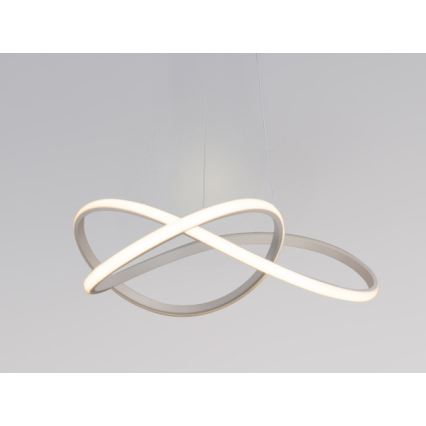 Dimmbare LED-Hängeleuchte an Stahlseil LED/85W/230V 3000-6500K Ø 60 cm + Fernbedienung