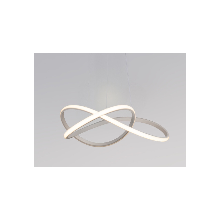 Dimmbare LED-Hängeleuchte an Stahlseil LED/85W/230V 3000-6500K Ø 60 cm + Fernbedienung