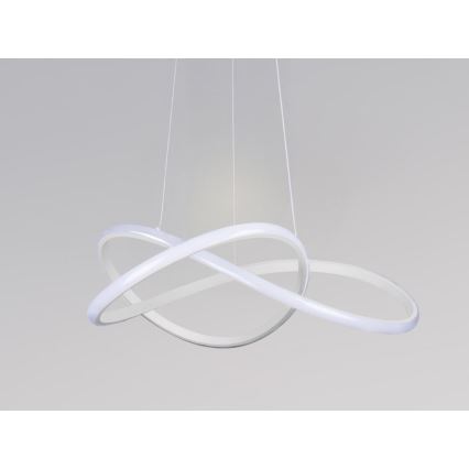 Dimmbare LED-Hängeleuchte an Stahlseil LED/85W/230V 3000-6500K Ø 60 cm + Fernbedienung