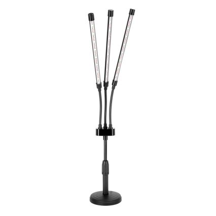 LED dimmbare flexible Tischlampe für Pflanzenzucht VITARO 3xLED/10W/230V schwarz