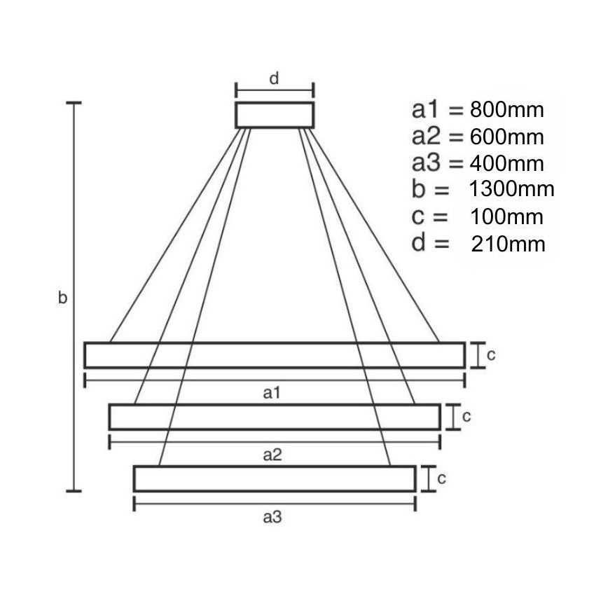 LED dimmbarer Kristall-Pendelleuchter an Seil LED/115W/230V 3000-6500K Chrom/Gold + Fernbedienung